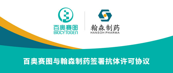 百奧賽圖與翰森制藥簽署抗體許可協(xié)議-肽度TIMEDOO